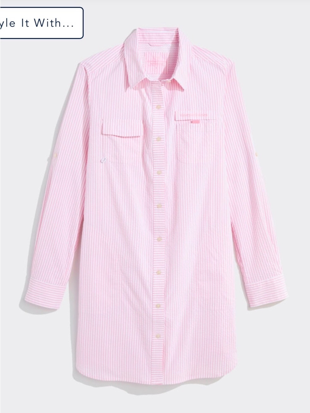 Vineyard Vines Harbor Shirt Dress cover up 0